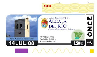 El cupón del 14 de julio está dedicado al municipio sevillano de Alcalá del Río