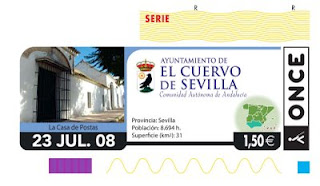 Cupón del 23 de julio, dedicado a El Cuervo de Sevilla