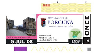 Cupón del 5 de julio, dedicado al municipio jienense de Porcuna