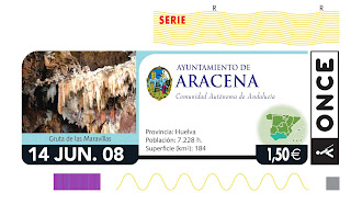 Cupón del 14 de junio dedicado a Aracena (Huelva)