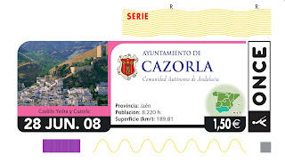 Cupón del 28 de junio dedicado a Cazorla (Jaén)