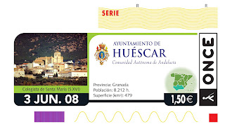 Cupón del 3 de junio dedicado a Huéscar (Granada)