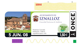Cupón del 5 de junio dedicado a Iznalloz (Granada)