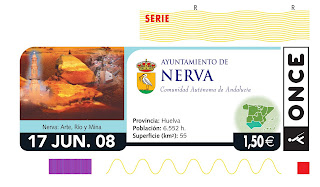 Cupón del 17 de junio dedicado a Nerva (Huelva)