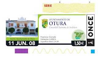 Cupón del 11 de junio dedicado a Otura (Granada)