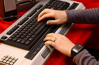 Imagen de una línea braille