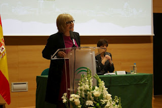 La delegada de la Junta durante su intervención