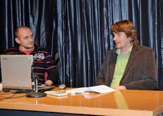 El autor del libro junto al coordinador deportivo de la ONCE en Málaga