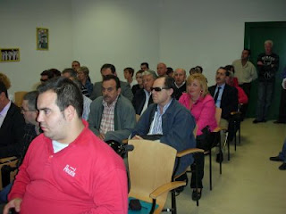 Trabajadores y afiliados granadinos en la toma de posesión del director de Loja