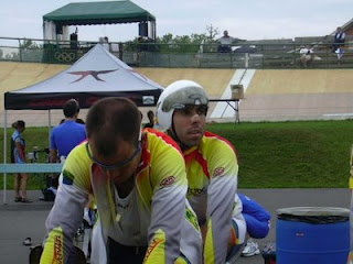 Otro momento de otra prueba ciclista del malagueño