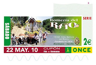 Cupón del sábado 22 dedicado a la Romería del Rocío, de Bormujos (Sevilla)
