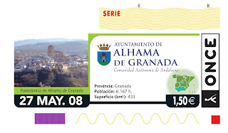 Cupón del 27 de mayo, dedicado a Alhama de Granada