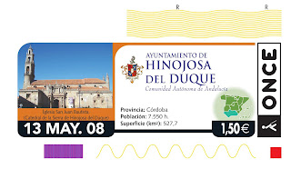 Cupón del 13 de mayo, dedicado a Hinojosa del Duque