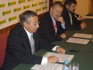 José Antonio Toledo en el momento de su intervención