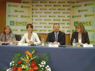 Imagen de la mesa presidencial del acto de toma de posesión en Jaén