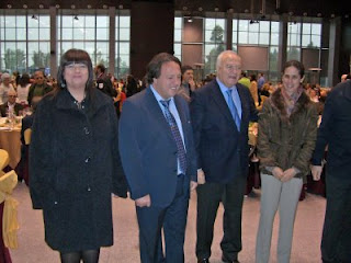 Miguel Ángel Moratinos con Fernando Rico, Ana Peláez y la consejera Ángela Lucena