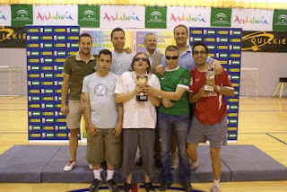 Foto de familia de los murcianos, terceros clasificados