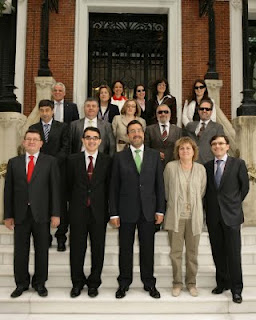 El Consejo General de la ONCE en una foto de familia, encabezada por Miguel Carballeda, presidente de la Organización