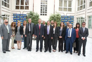 Foto de familia del nuevo Consejo Territorial de la ONCE en Andalucía