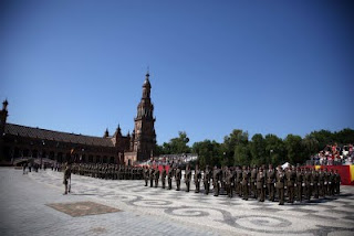Plano general de la Plaza de España