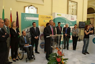 Un momento de la intervención de Patricio Cárceles en el acto de inauguración