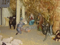 Detalle del nacimiento del belén instalado en el CRE