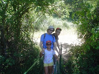 Imagen de una marcha de campamento en la sierra de Huelva