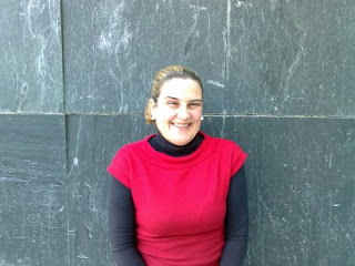 Primer plano sonriente de Cati Acedo