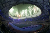 Espectacular imagen de la ceremonia de clausura de los Juegos