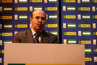 Primer plano de Gaspar Zarrías en un momento de su intervención en Santa Lucía