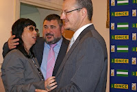 El delegado territorial y el presidente del Consejo Territorial felicitan a la nueva directora de la Agencia de Utrera