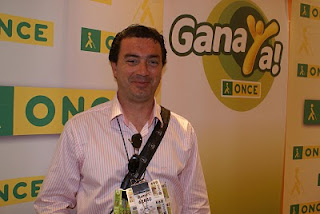 Primer plano de Fabián, feliz, al día siguiente de haber dado el mayor premio de la ONCE en Andalucía