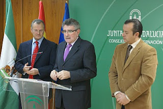 Un momento de la intervención del consejero de Gobernación