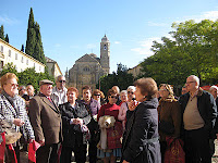 Un grupo de mayores durante la excursión a Úbeda