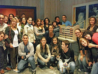 Grupo de estudiantes del I.E.S. La Rosaleda, de Málaga que acudieron de excursión al Centro de la ONCE