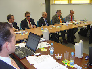 Los responsables de Fundosa en un momento de la reunión