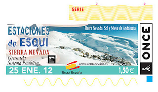 Imagen del cupón del miércoles 25 de enero dedicado a las estaciones de esquí de Sierra Nevada,
