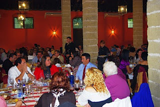 Aspecto general del almuerzo en Jerez