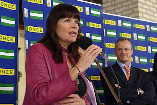 La Consejera, Micaela Navarro en un momento durante su intervención