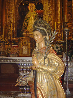 Imagen de Santa Lucía a los pies de la Macarena