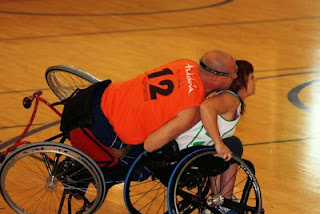 Sonia Ruiz y Expósito Vistazul en una simpática imágen en la final de la copa andaluza