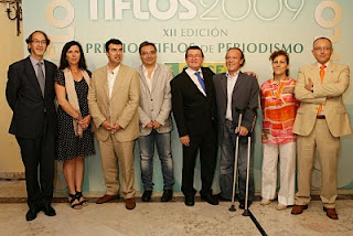 El director general con los premiados