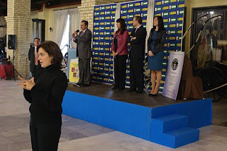 El subdelegado territorial de la ONCE en Andalucía en un momento durante su intervención