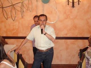 El presidente del Consejo Territorial, Ventura Pazos, durante su intervención en el almuerzo del Día de la Once en jaén