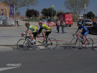 González Montañés en una de sus carreras
