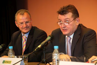 Ángel Sánchez durante su intervención en el acto de toma de posesión del nuevo delegado territorial y del nuevo presidente del Consejo Territorial en Andalucía