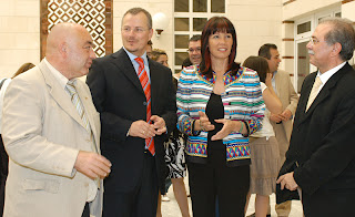 El secretario general de UGT-A, Manuel Pastrana y el presidente del PSOE-A, José Moratalla, asistieron al acto