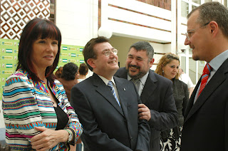 Micaela Navarro, Patricio Cárceles, y del presidente del Consejo Territorial, Alberto Morillas