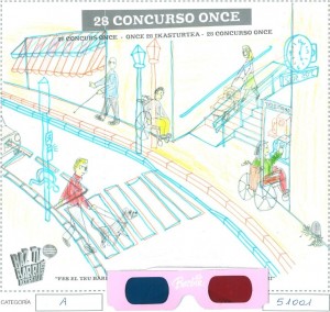 Trabajo del grupo de alumnos que ha resultado ganador nacional del Concurso Escolar de la ONCE y su Fundación