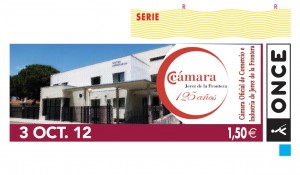 Cupón dedicado a la Cámara de Comercio de Jerez